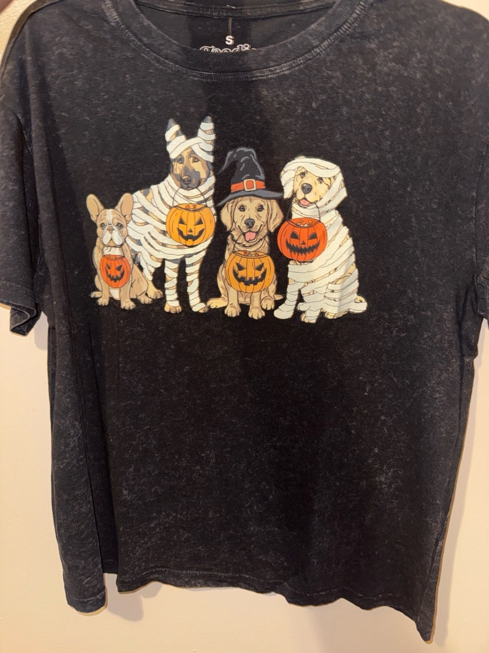NEW Goodie Two Sleeves Black Halloween dog tee